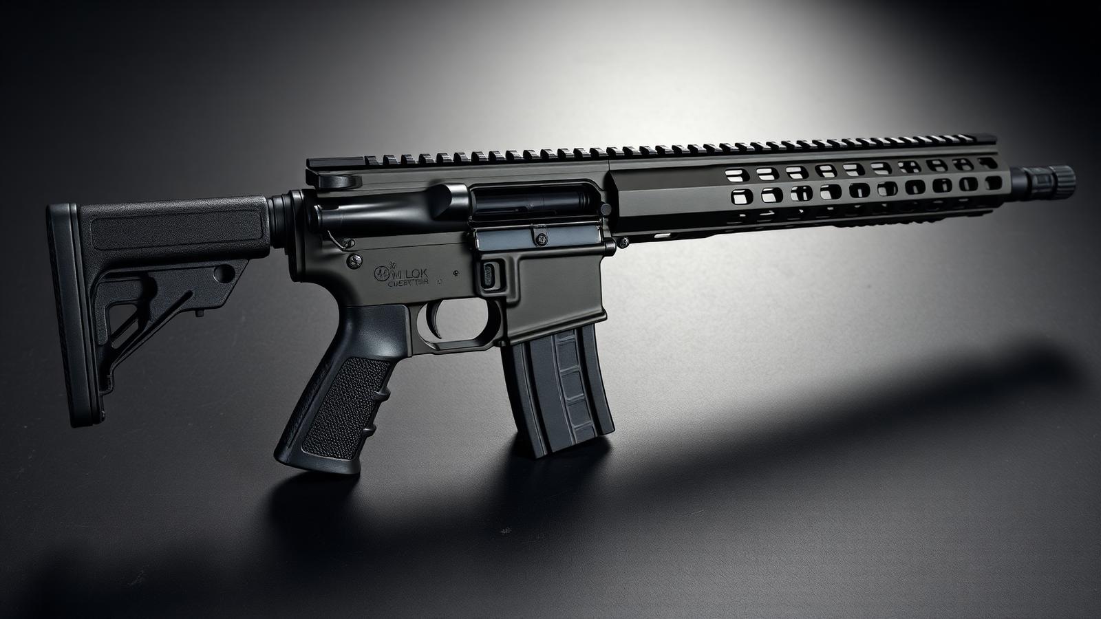 An AR-15 upper receiver with suppressor mount muzzle device, adjustable gas block, and premium M-LOK handguard.